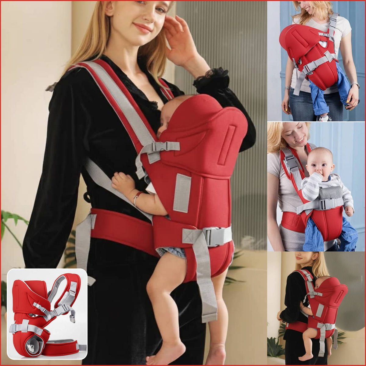 Porte Bébé Rouge