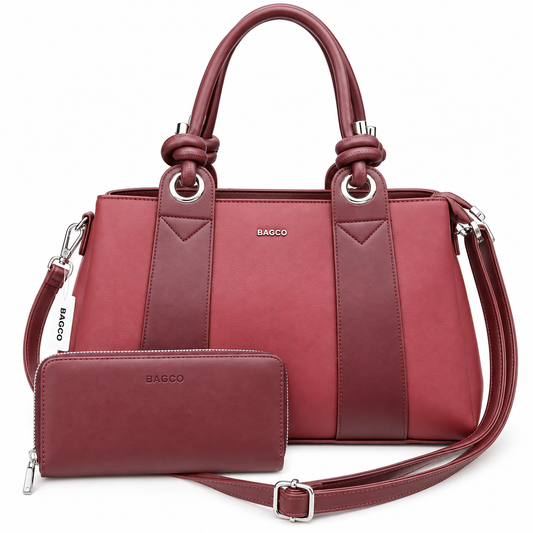 Sac à main BAGCO (Ref : SM07037 Wine Red)
