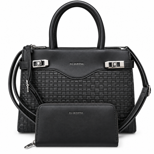 Sac à main SU QUEENA (Ref : SM2702 Black)