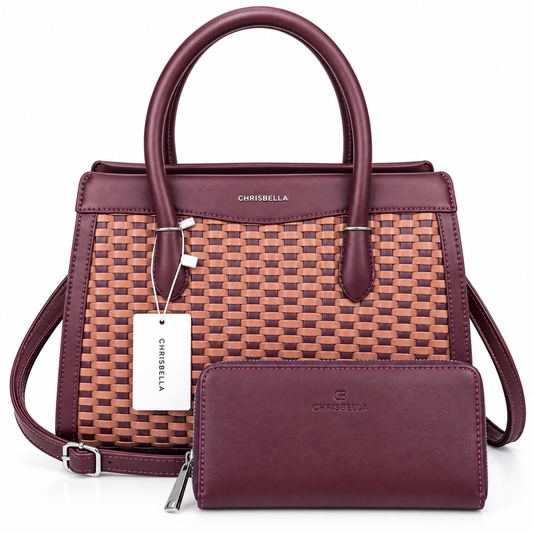Sac à main CHRISBELLA (Ref : SM510454 Bordeau Wine Red)