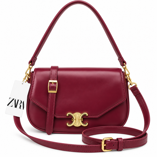 Sac Bandouliere ZARA (Ref : SM8952 Burgundy)