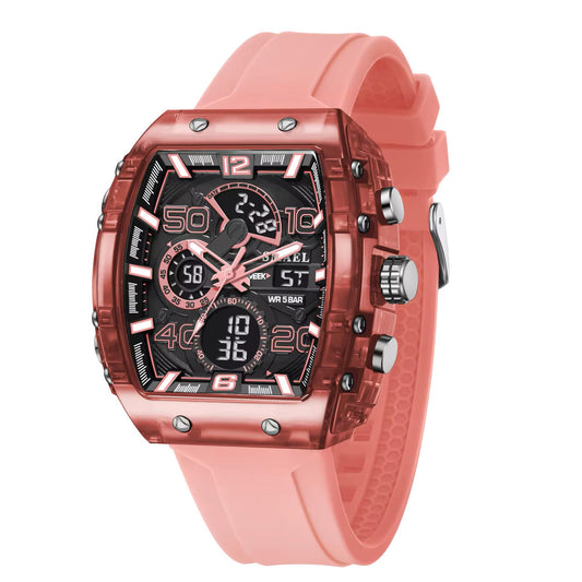 Montre Sport Smael Rose (Analogique + Numérique) (Ref MM100)