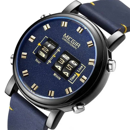 Montre Megir (Ref MM122 Bracelet en Cuir)