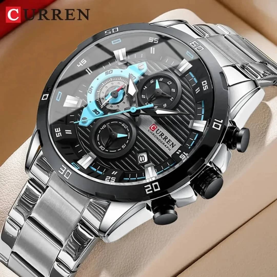 Montre Curren (Ref MM164) Bracelet  en Acier inoxydable massif