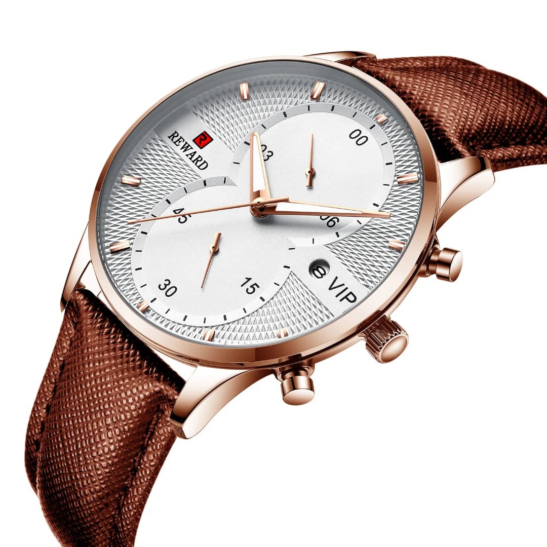 Montre REWARD (Ref MM165) Bracelet  en Acier inoxydable massif