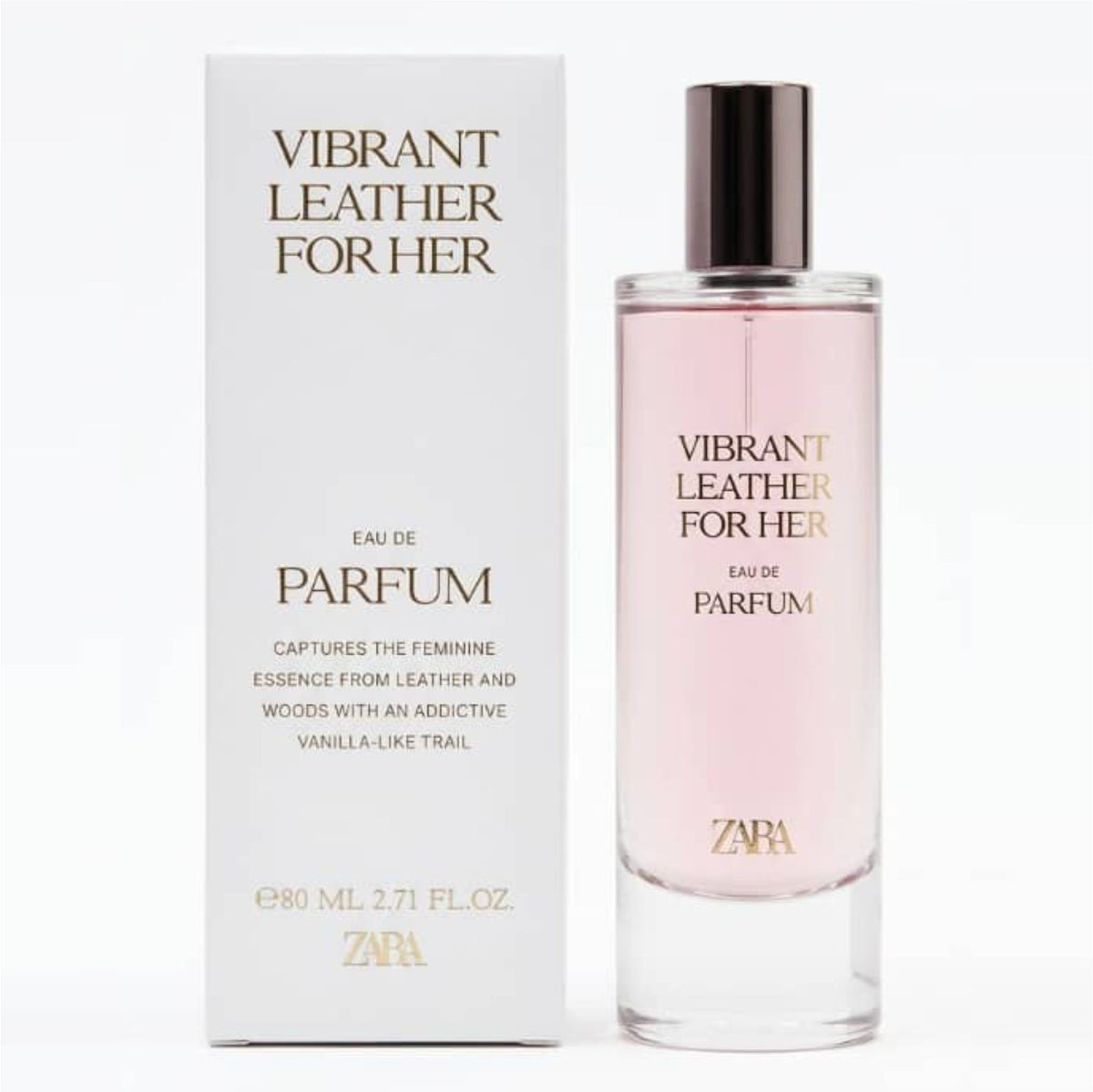 Zara Vibrant Leather For Her PF 183 (Eau De Parfum Femme – 80ml)